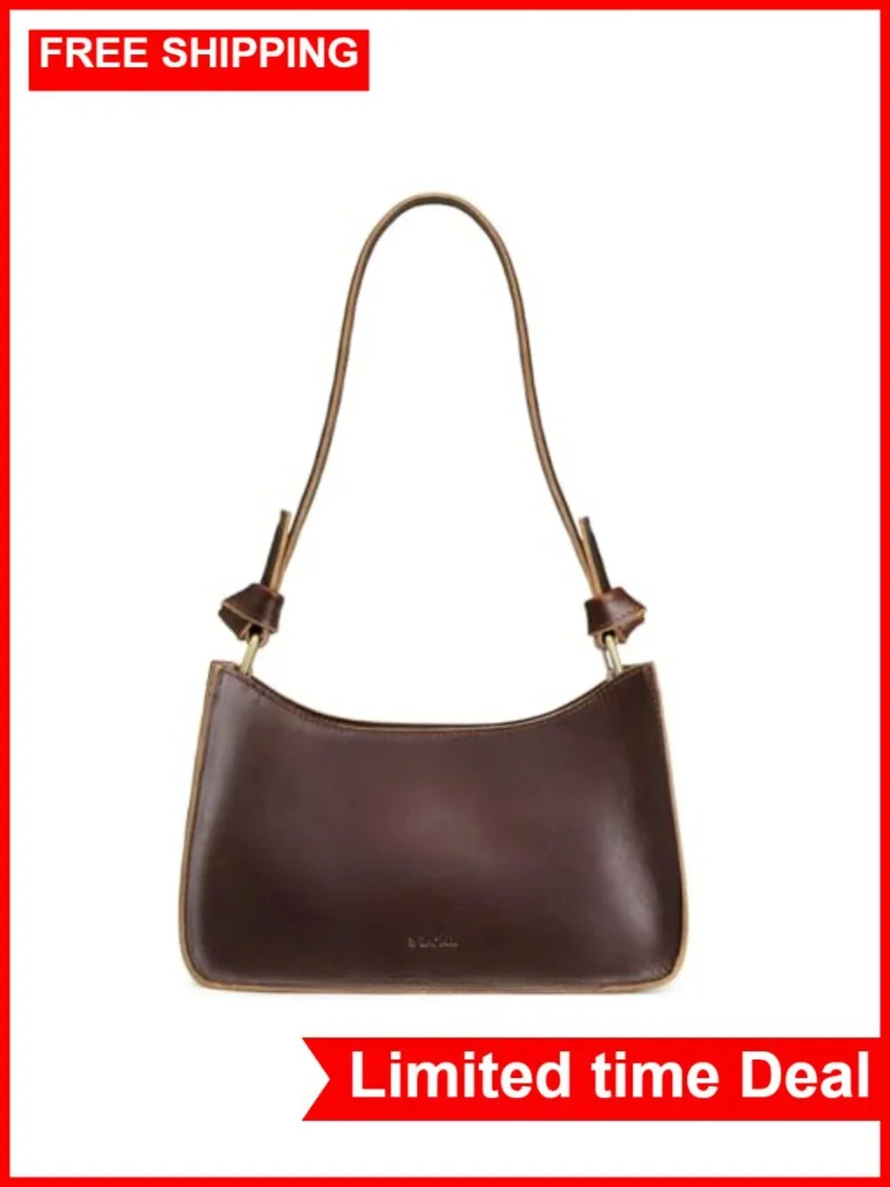 Genuine Leather Hobo Bag Small Shoulder Purse Handbag